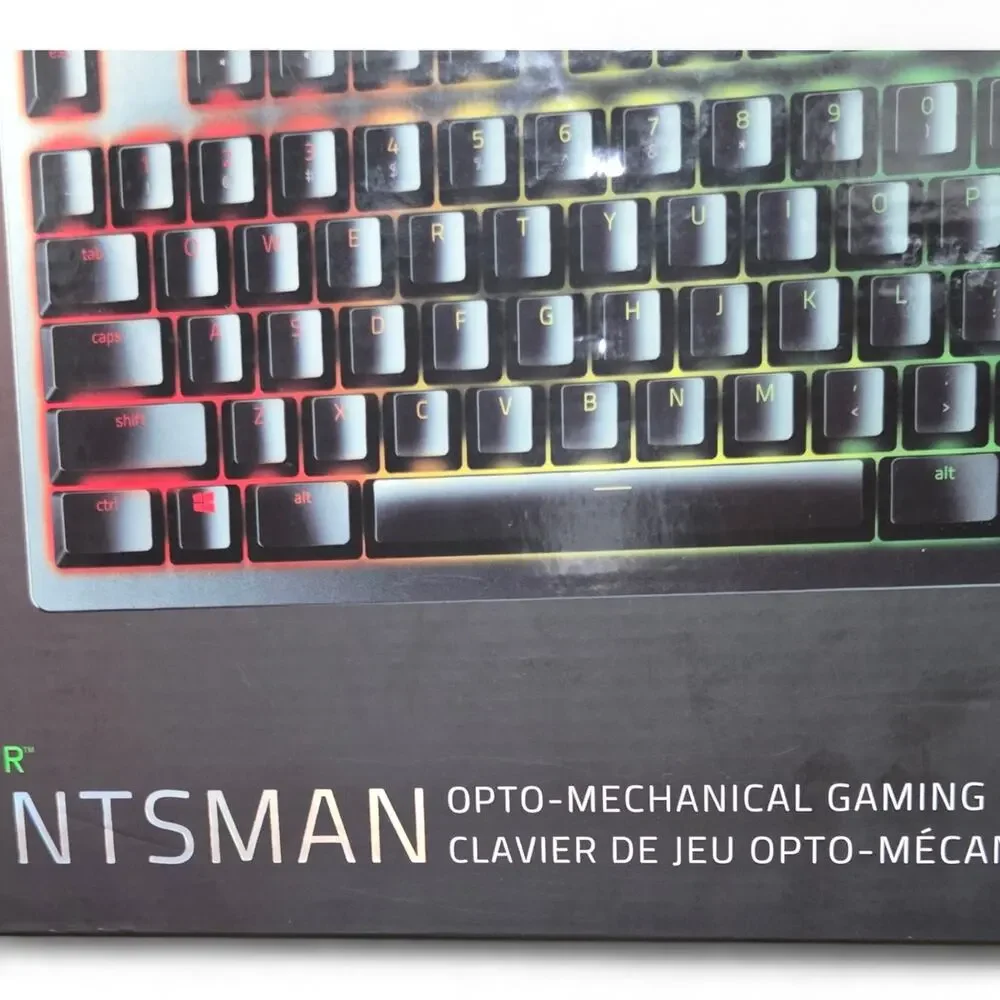 Razer Huntsman Optical Gaming Keyboard Black Used w/ Original Box Tested